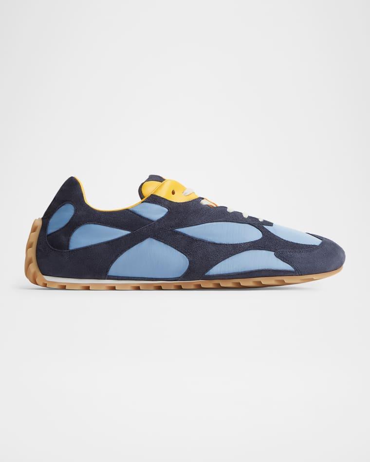 Men's Orbit Flash Nylon and Suede Low-Top Sneakers by BOTTEGA VENETA