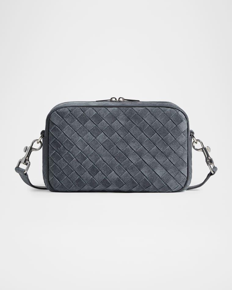 Men's Small Intrecciato Suede Camera Bag by BOTTEGA VENETA
