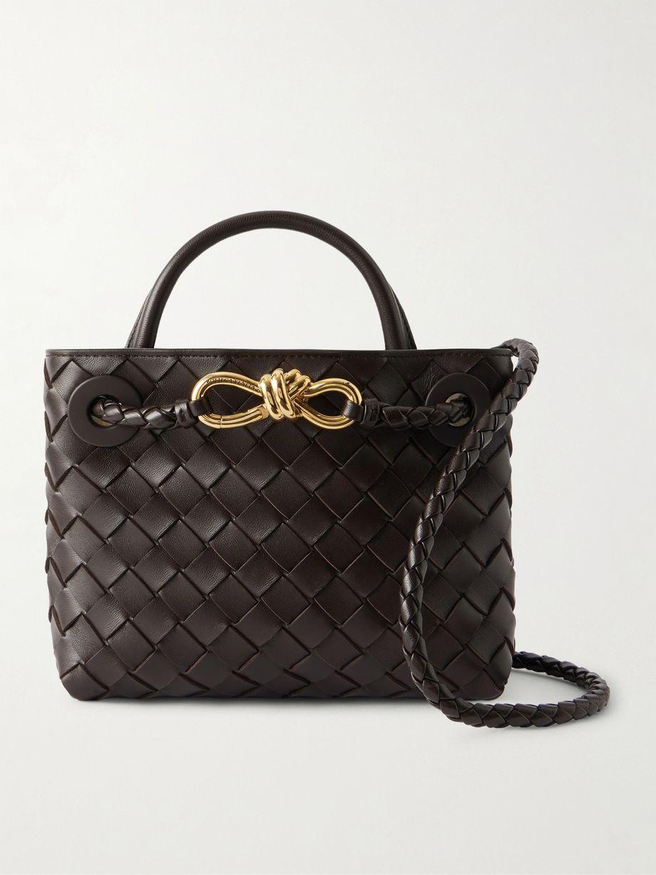 Mini Andiamo Intrecciato leather tote by BOTTEGA VENETA