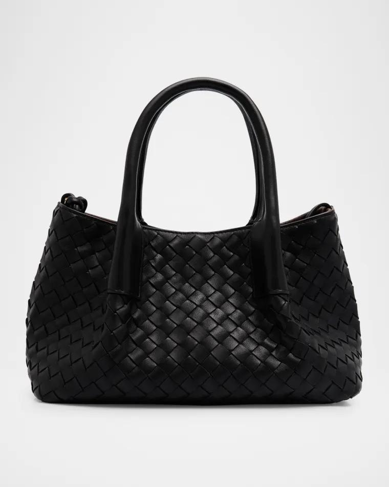 Mini Leather Tote Bag by BOTTEGA VENETA