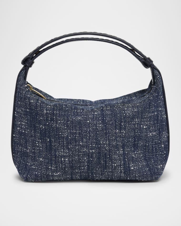 Mini Wallace Denim Boucle Shoulder Bag by BOTTEGA VENETA