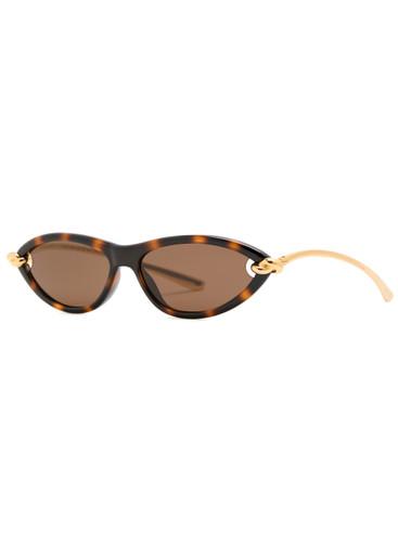 Narrow cat-eye sunglasses by BOTTEGA VENETA