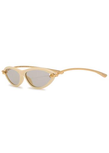 Narrow cat-eye sunglasses by BOTTEGA VENETA