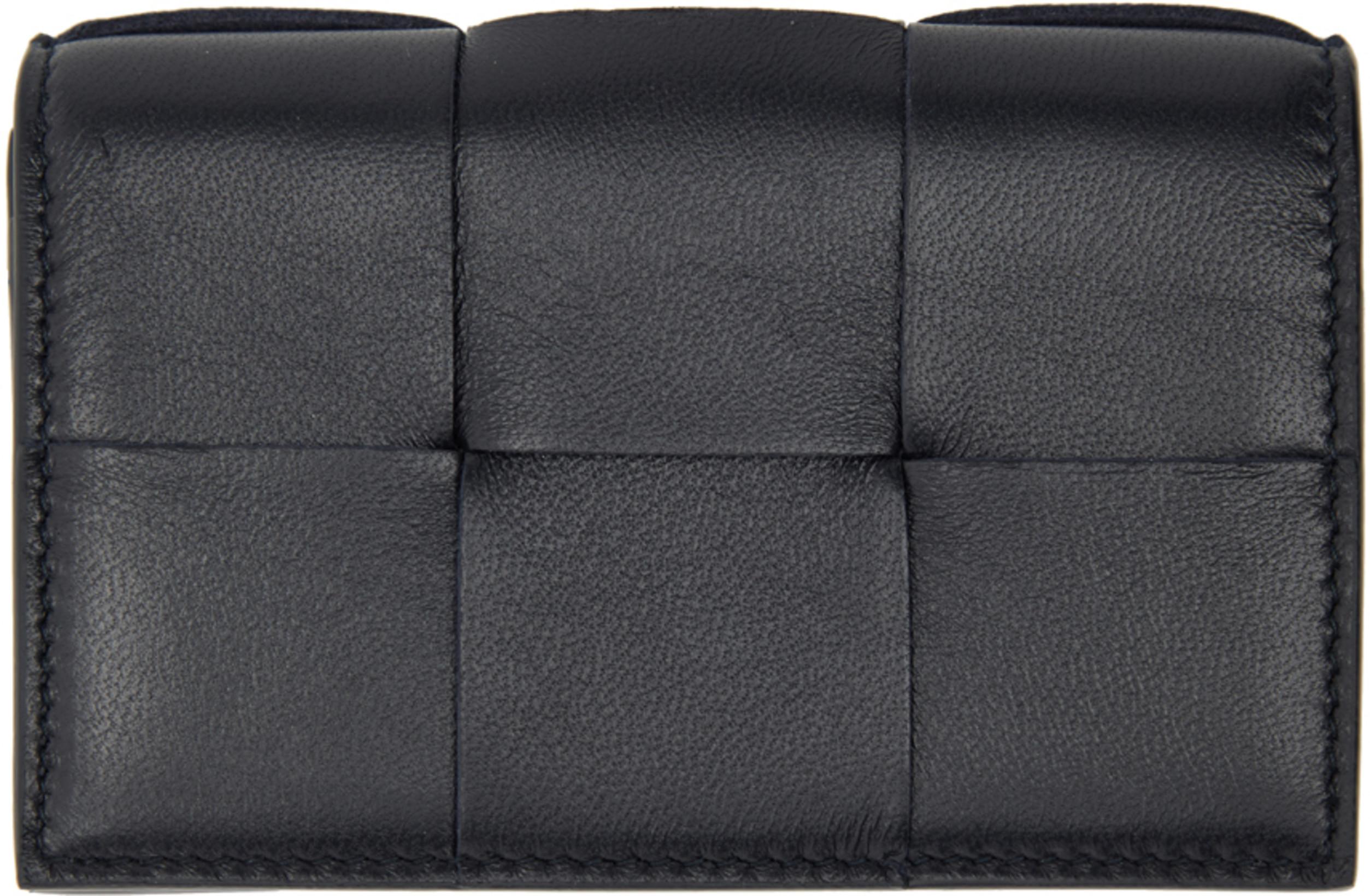 Navy Business Card Case by BOTTEGA VENETA