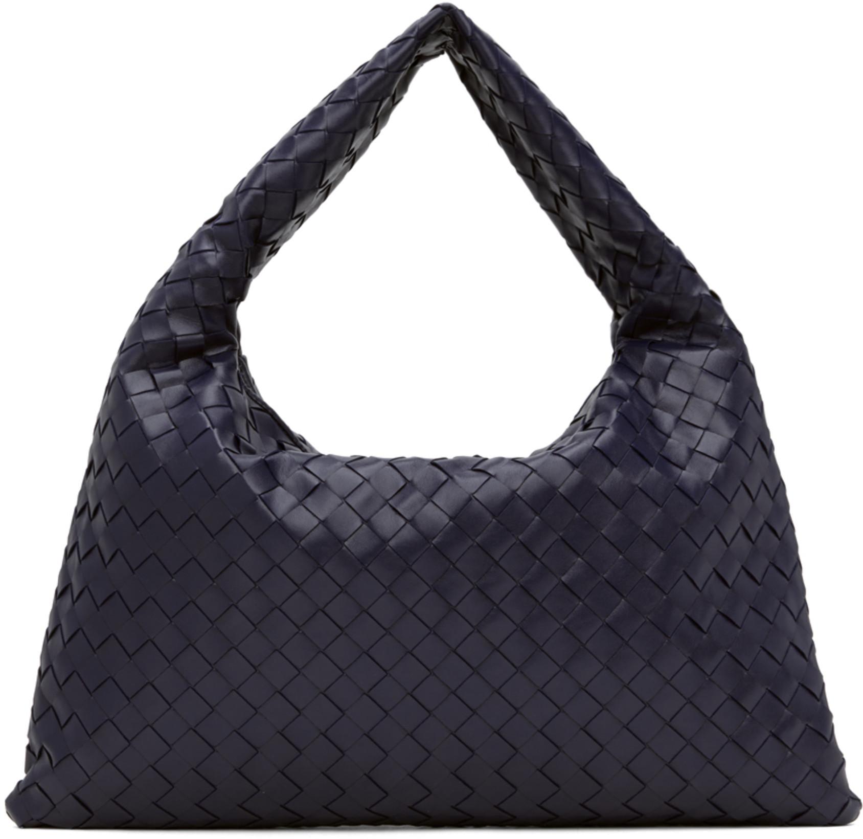Navy Small Hop Bag by BOTTEGA VENETA