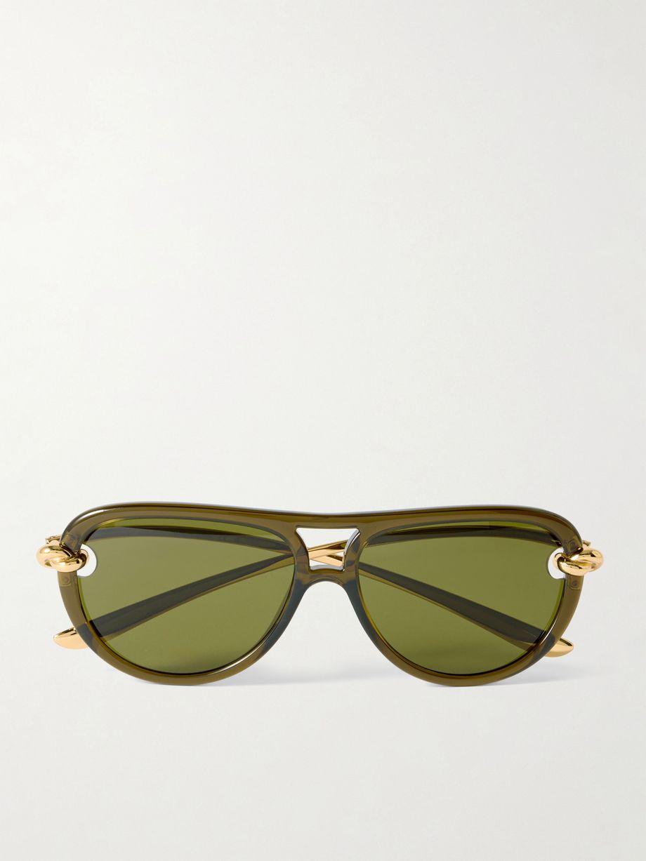 New Knot aviator-style acetate and gold-tone sunglasses by BOTTEGA VENETA