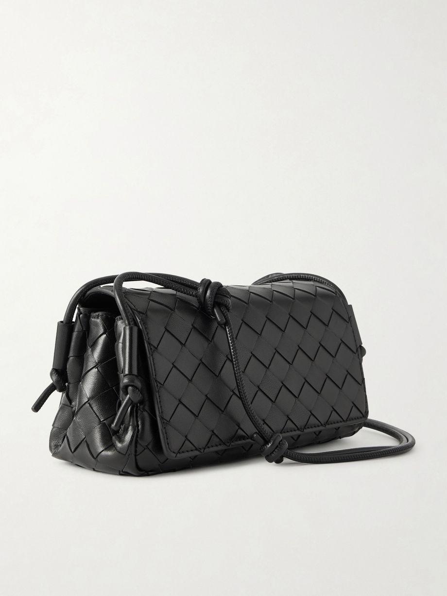 Notturno Intrecciato leather shoulder bag by BOTTEGA VENETA