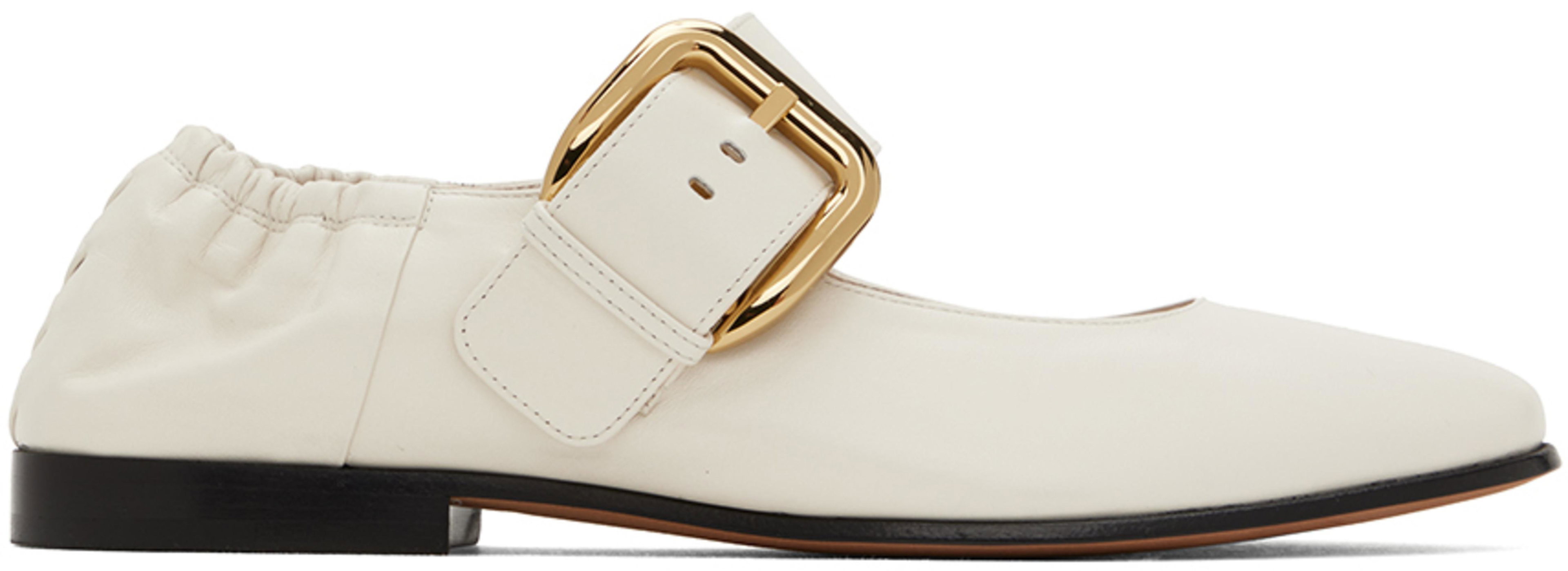 Off-White Astaire Mary-Jane Ballerina Flats by BOTTEGA VENETA