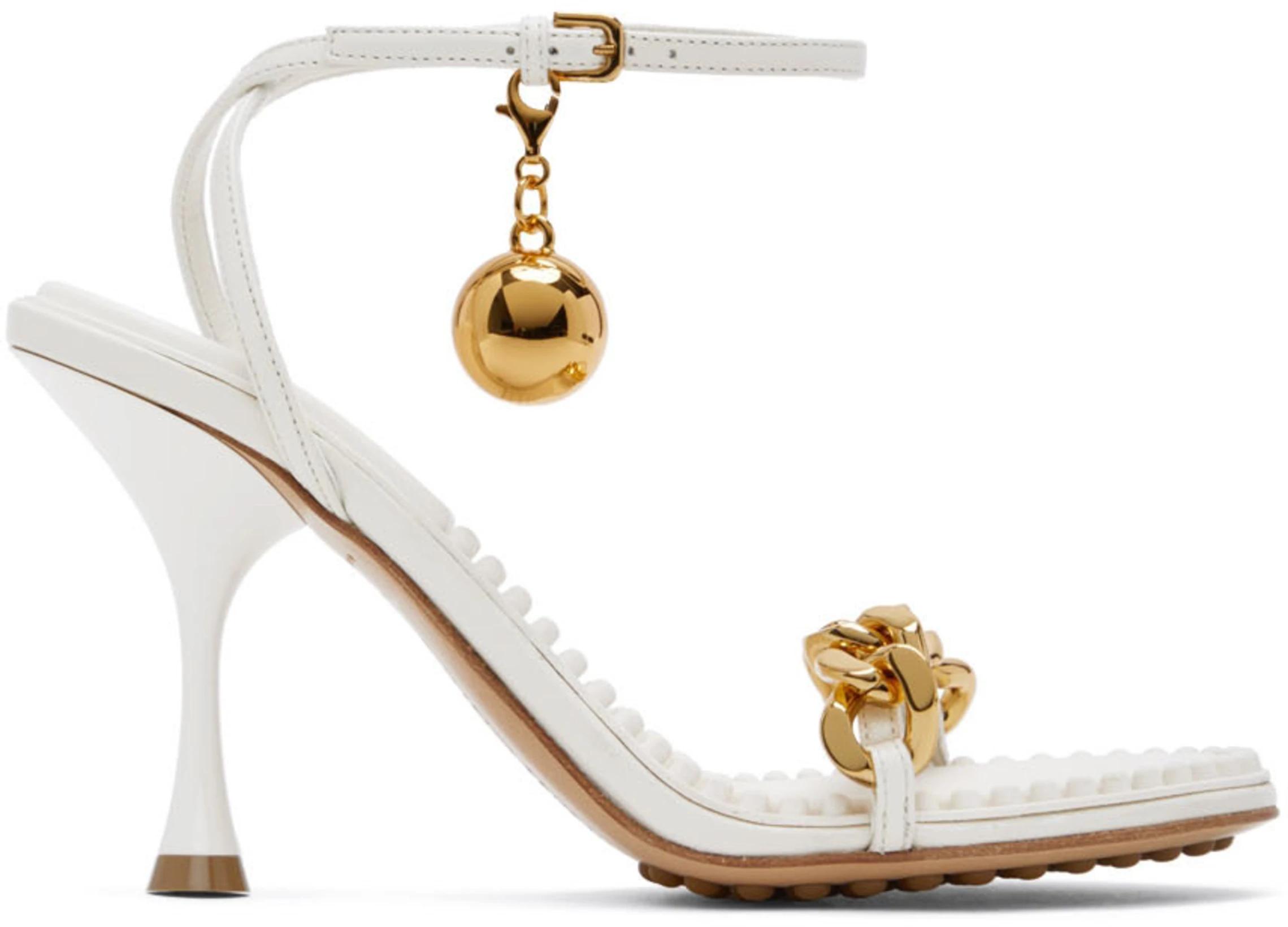 Off-White Dot Heeled Sandals by BOTTEGA VENETA