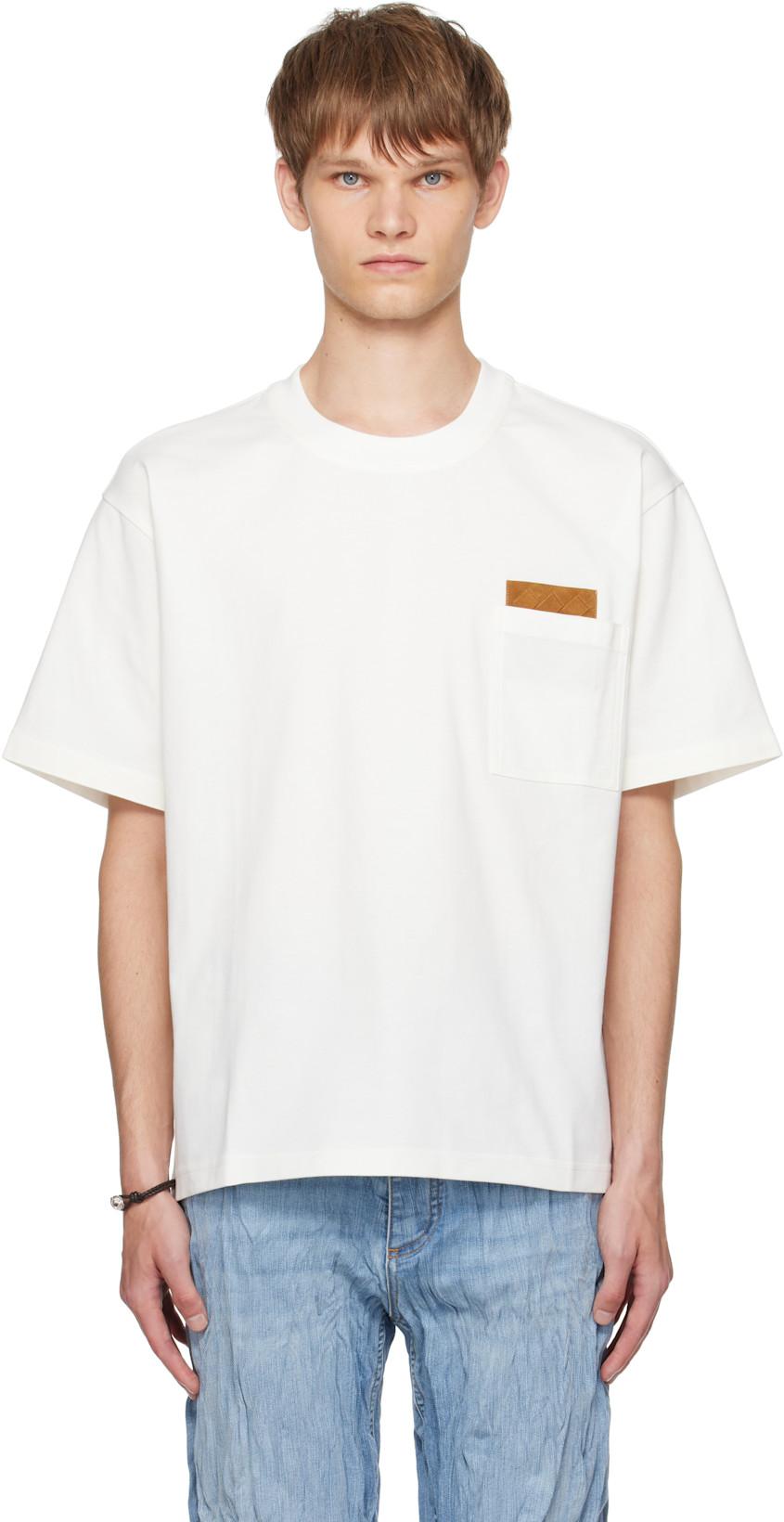 Off-White Pima Cotton Jersey T-shirt by BOTTEGA VENETA