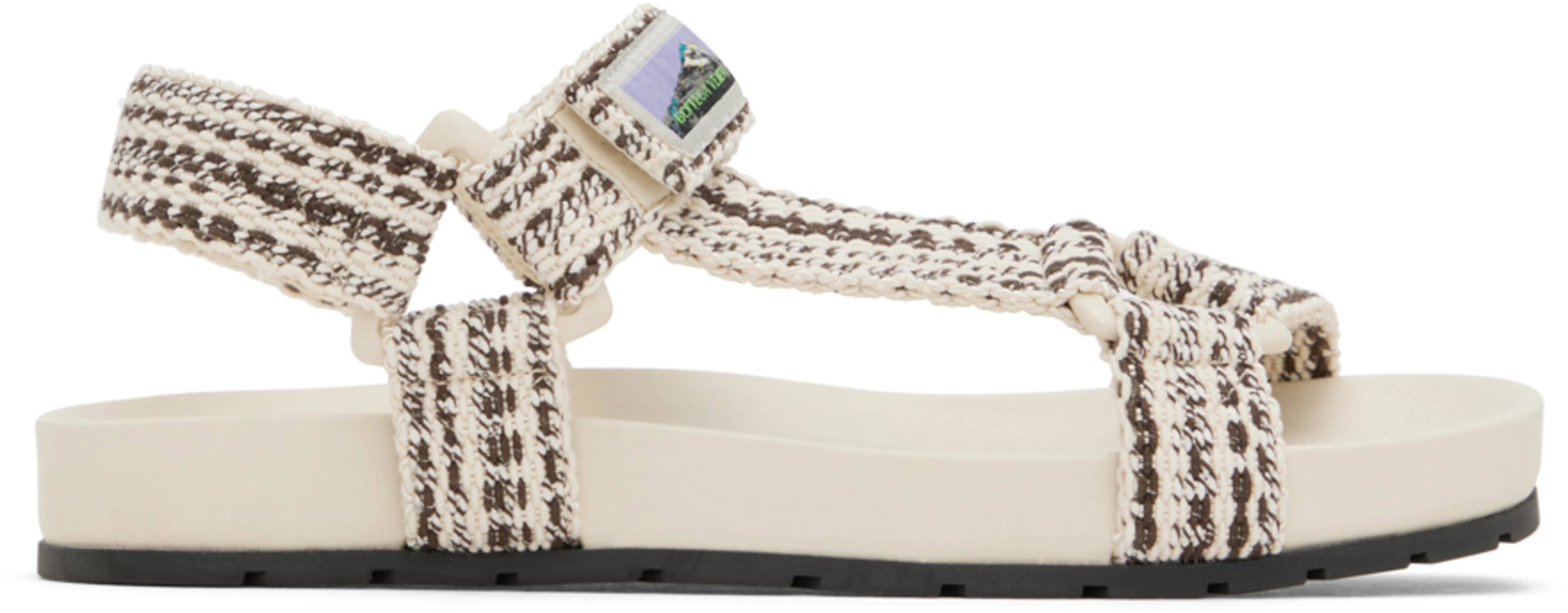 Off-White & Brown Trip Sandals by BOTTEGA VENETA