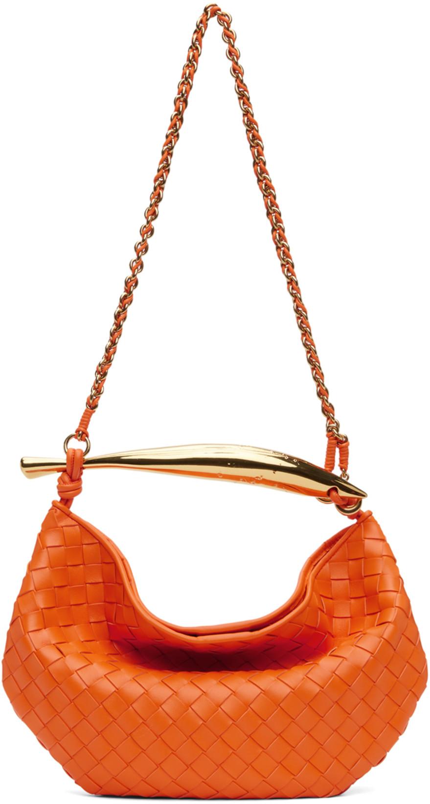 Orange Sardine With Chain Bag by BOTTEGA VENETA