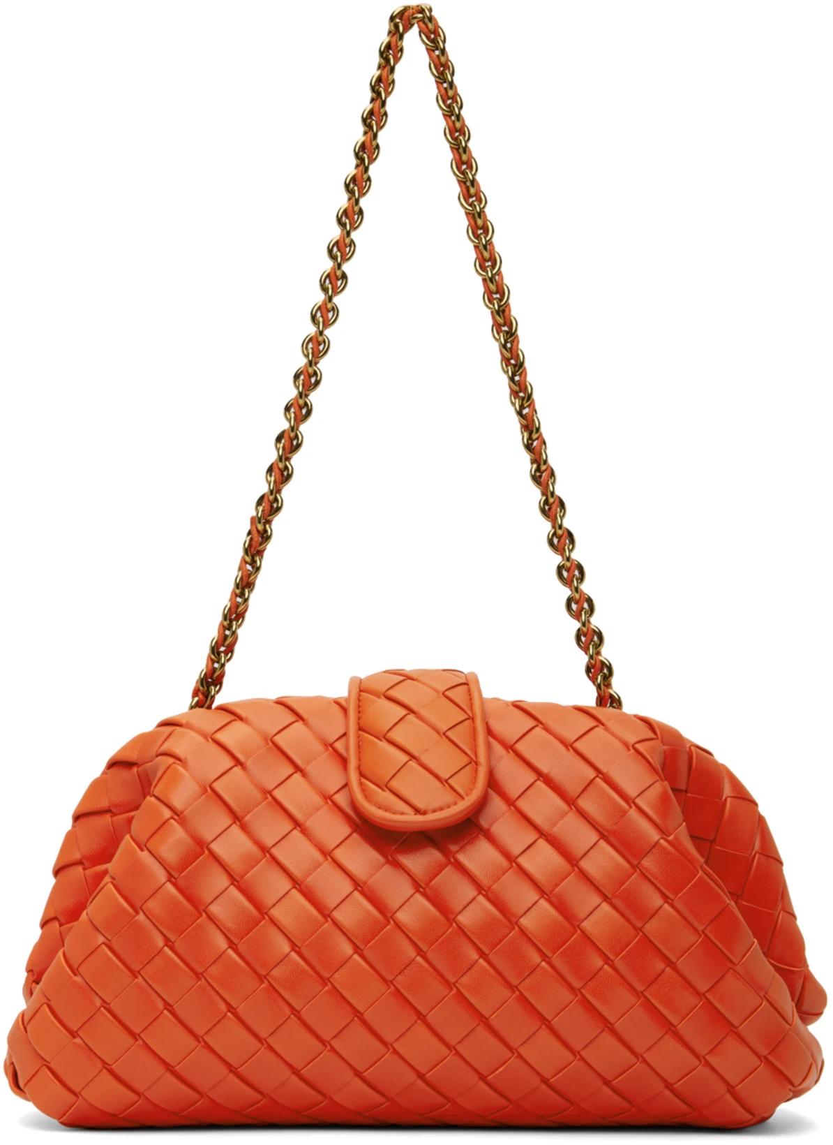 Orange Teen Lauren 1980 With Chain Clutch by BOTTEGA VENETA