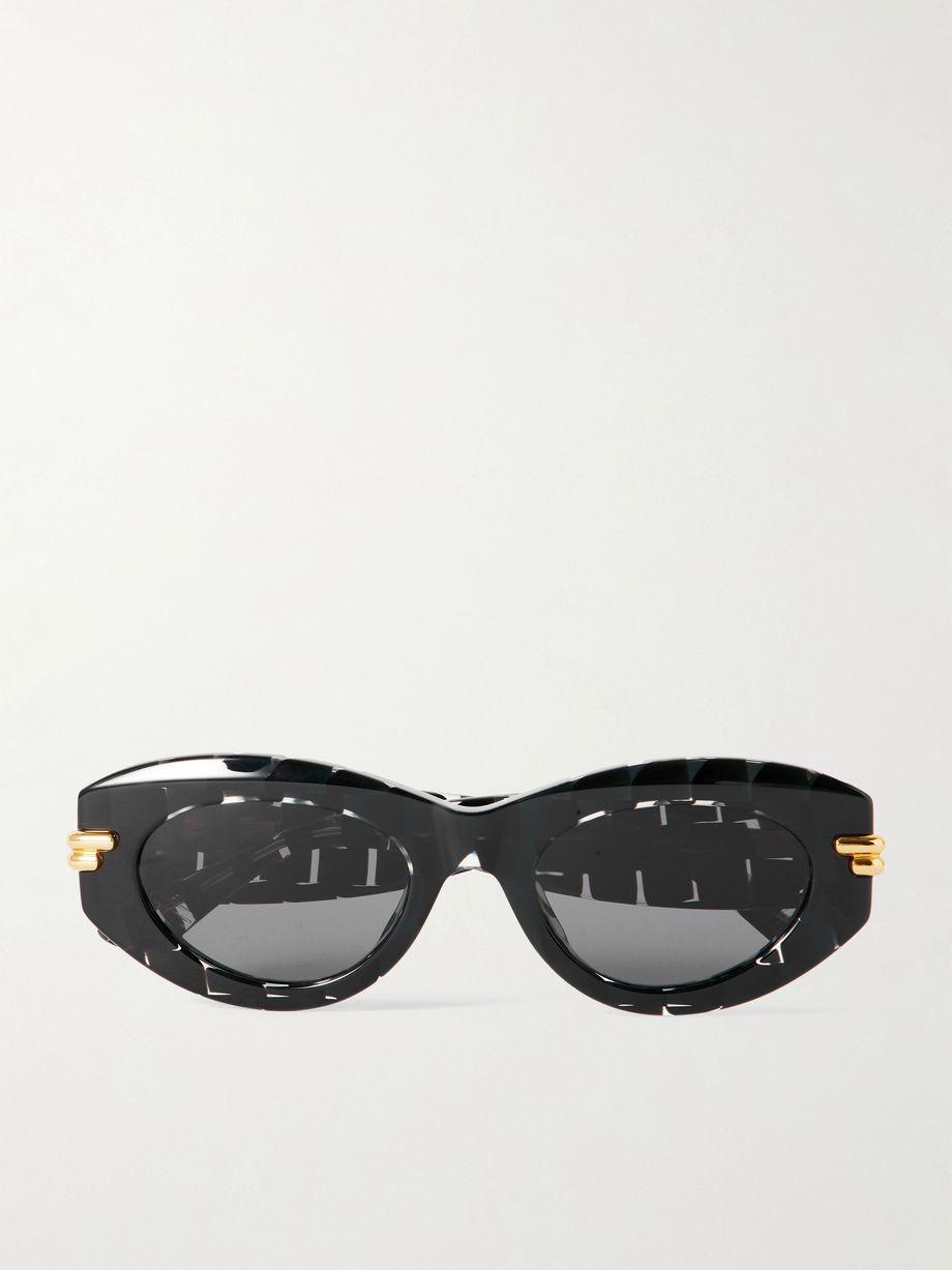 Oval-frame acetate sunglasses by BOTTEGA VENETA