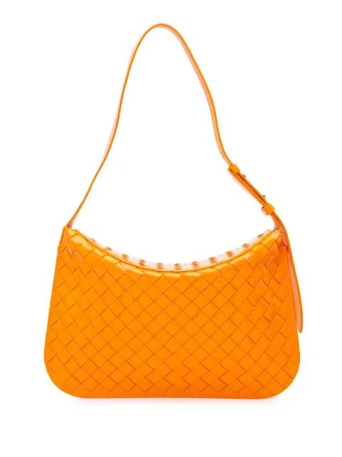 2021-2024 Brushed Calfskin Intrecciato Cradle Fold Over shoulder bag by BOTTEGA VENETA PRE-OWNED