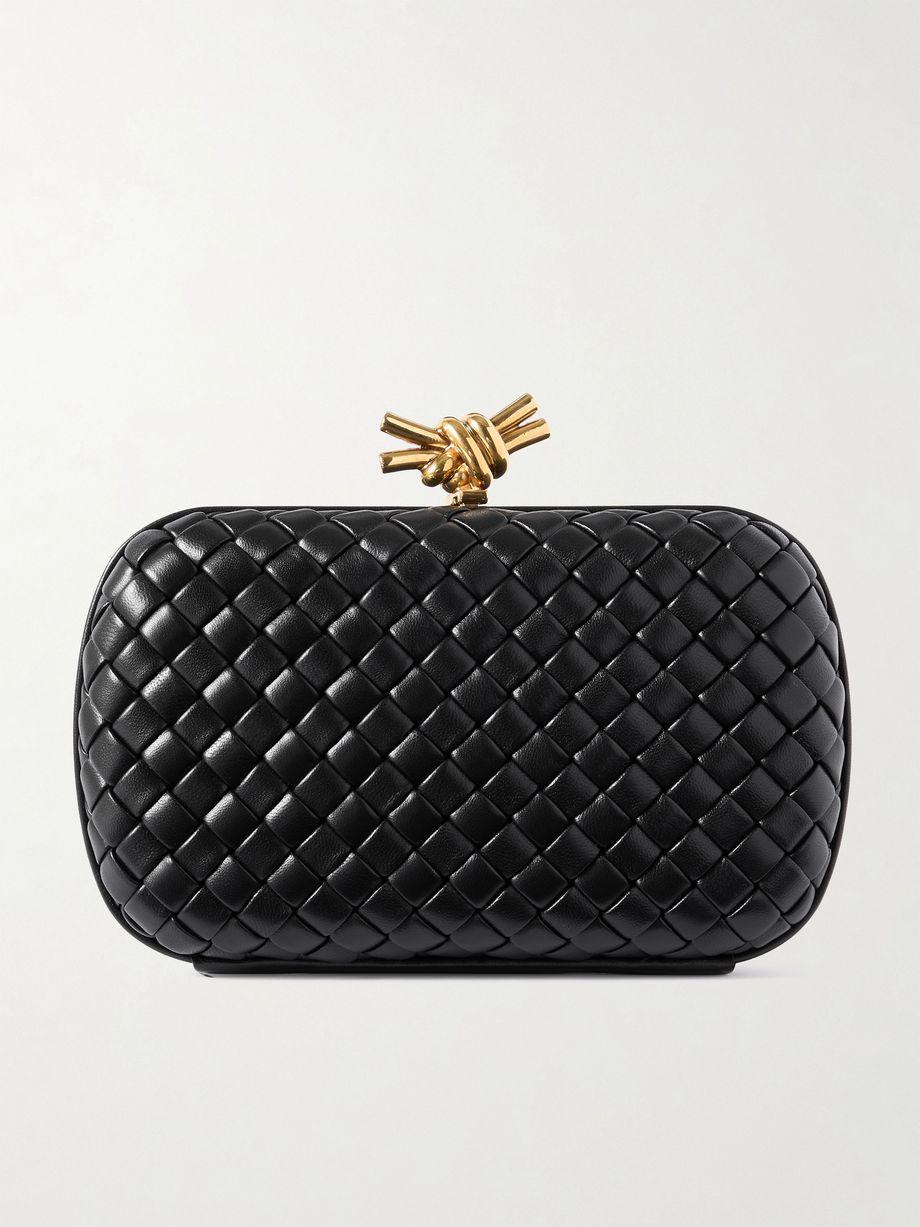 Padded intrecciato leather clutch by BOTTEGA VENETA