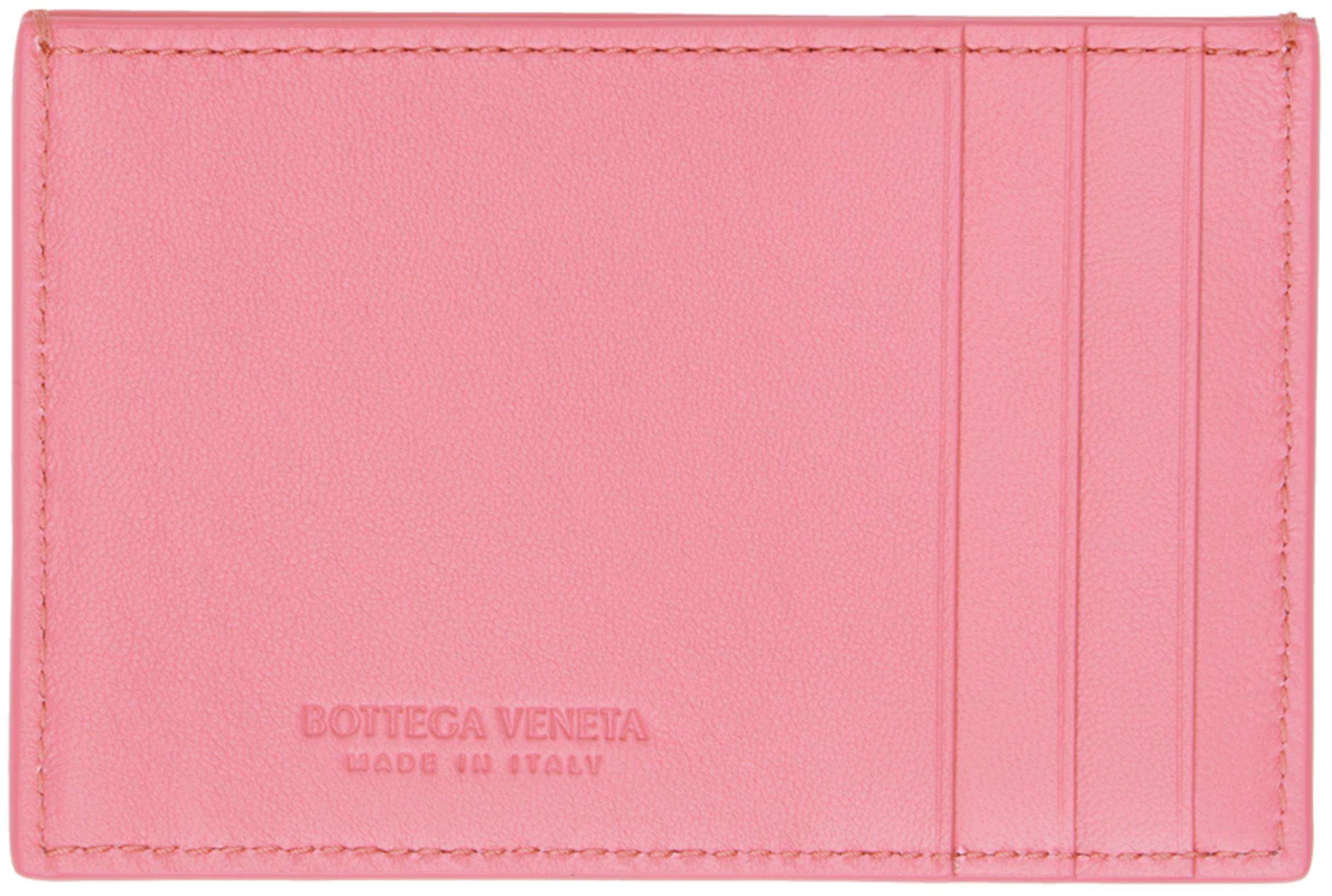 Pink Credit Card Case by BOTTEGA VENETA