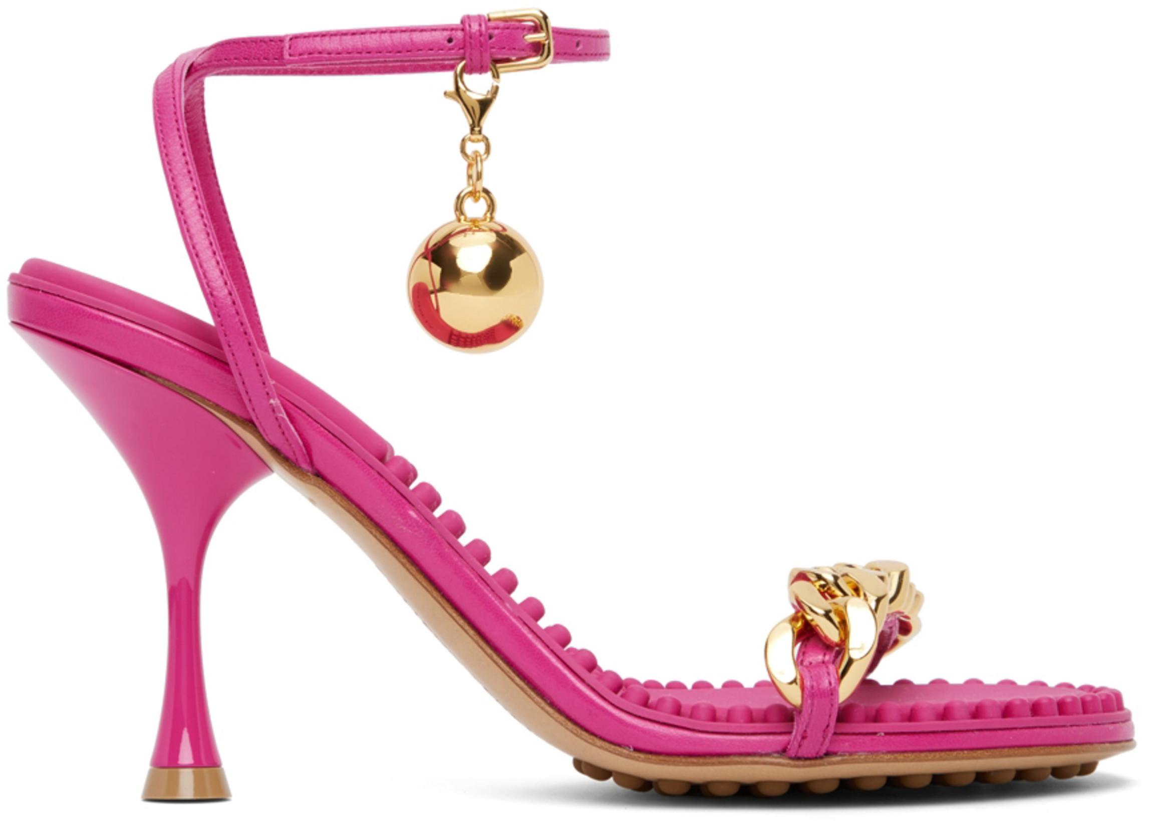 Pink Dot Heeled Sandals by BOTTEGA VENETA