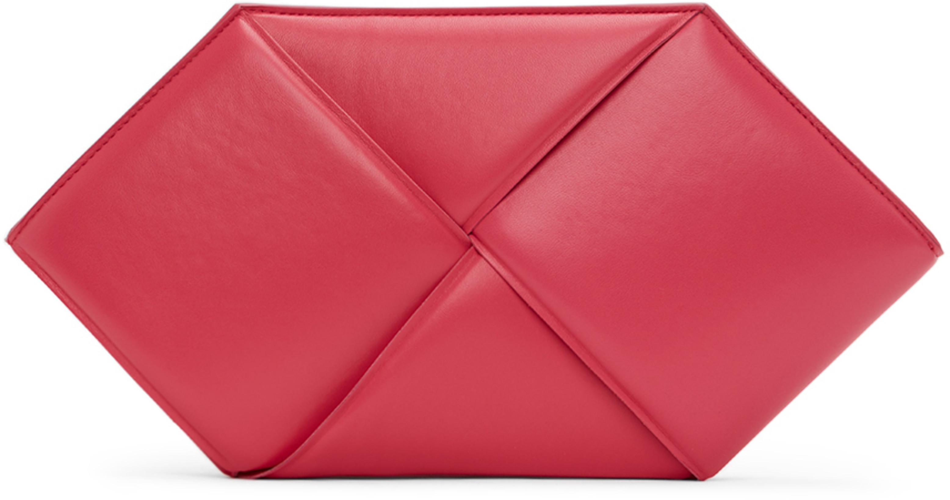 Pink Hexagonal Pouch by BOTTEGA VENETA