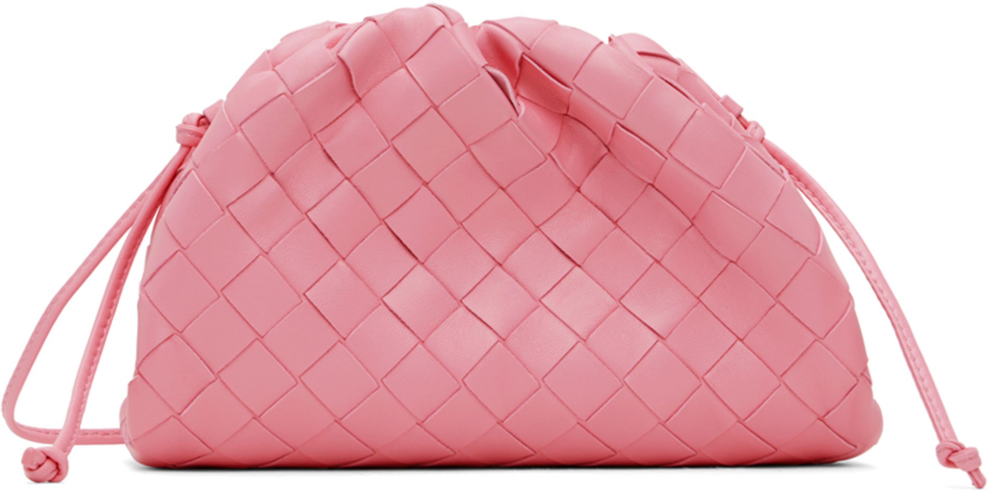 Pink Mini Intrecciato Clutch by BOTTEGA VENETA