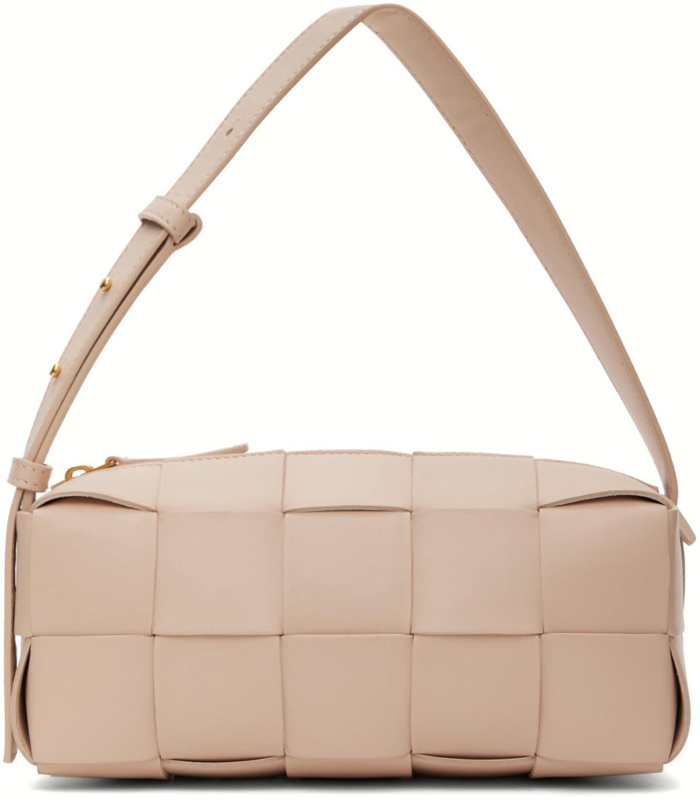 Pink Small Brick Cassette Bag by BOTTEGA VENETA