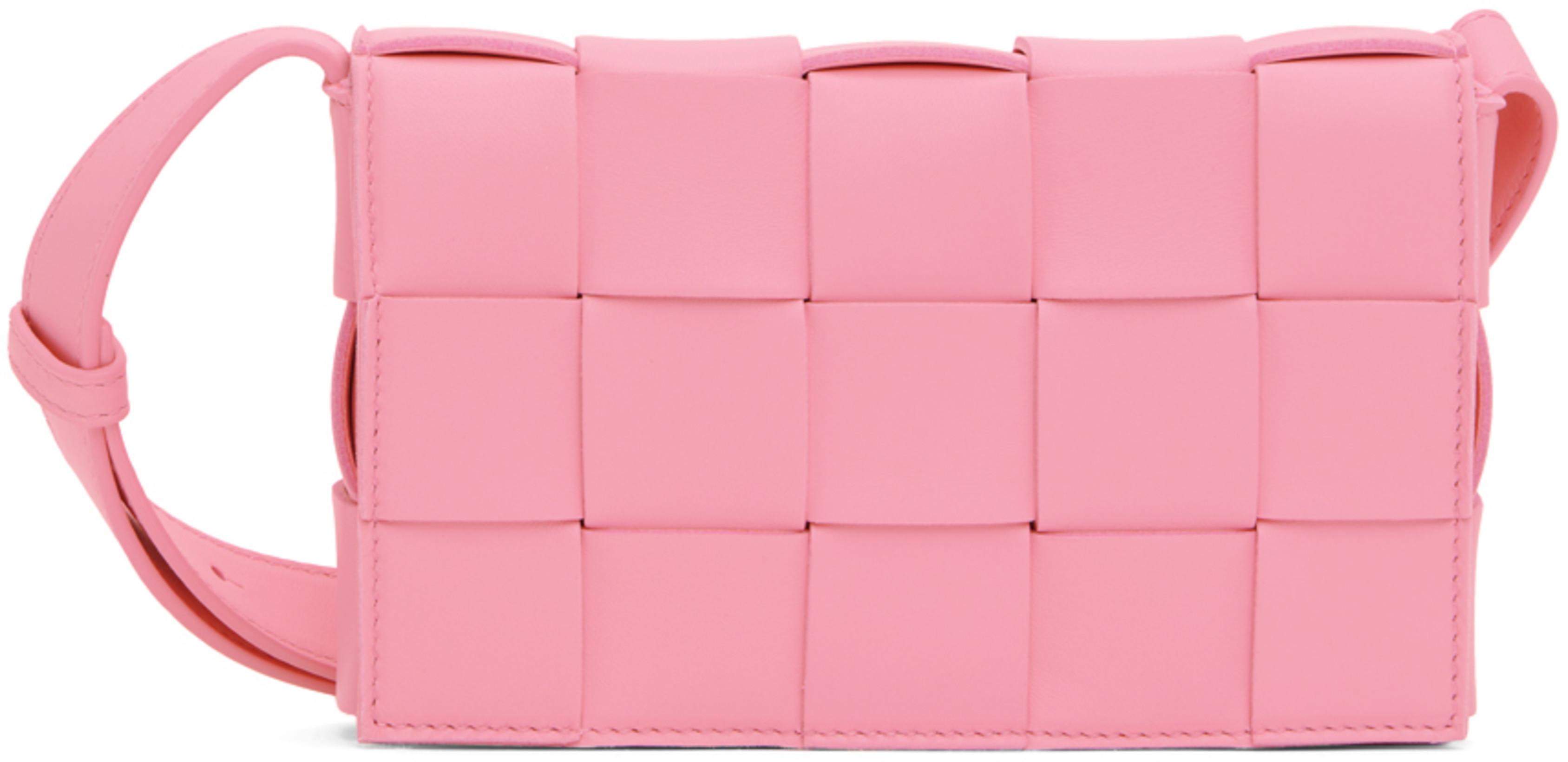 Pink Small Cassette Bag by BOTTEGA VENETA
