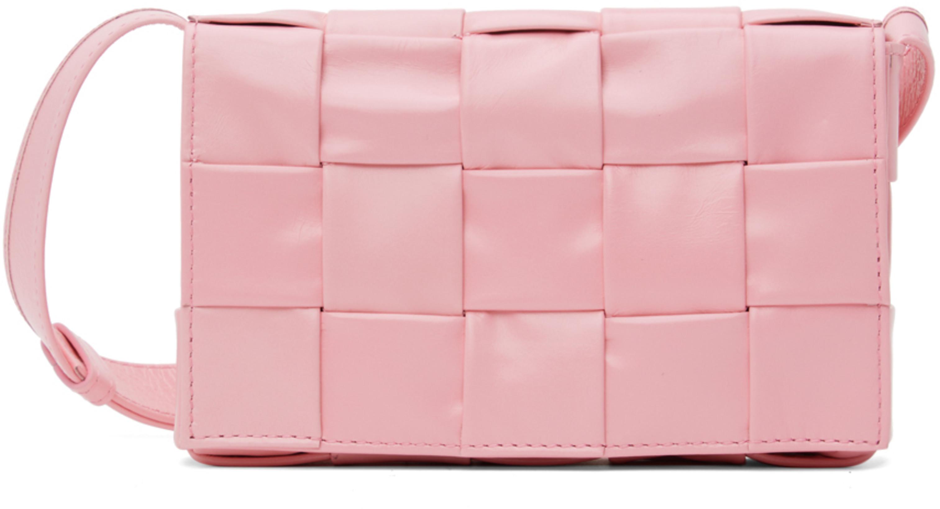 Pink Small Cassette Bag by BOTTEGA VENETA