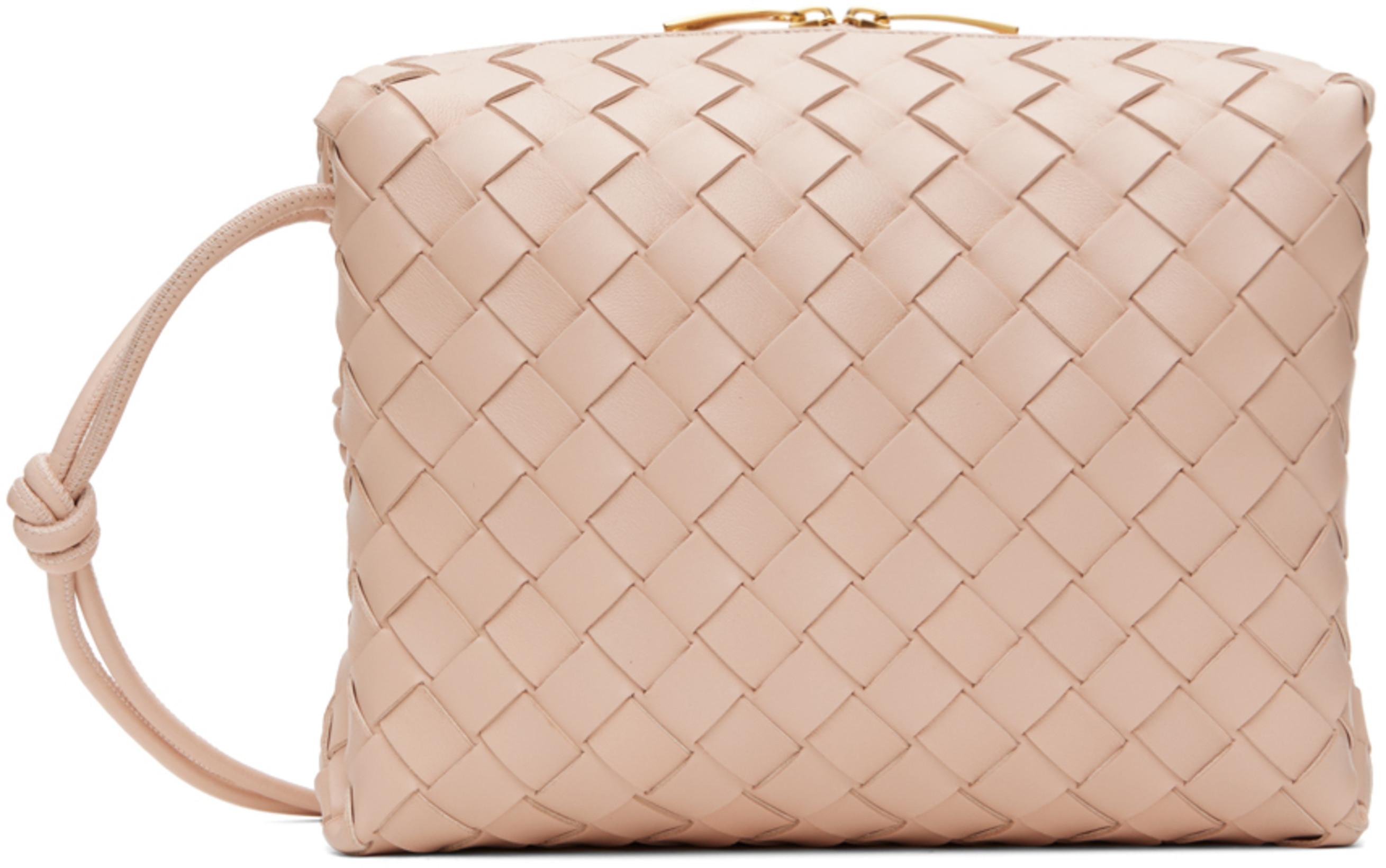 Pink Small Loop Camera Bag by BOTTEGA VENETA