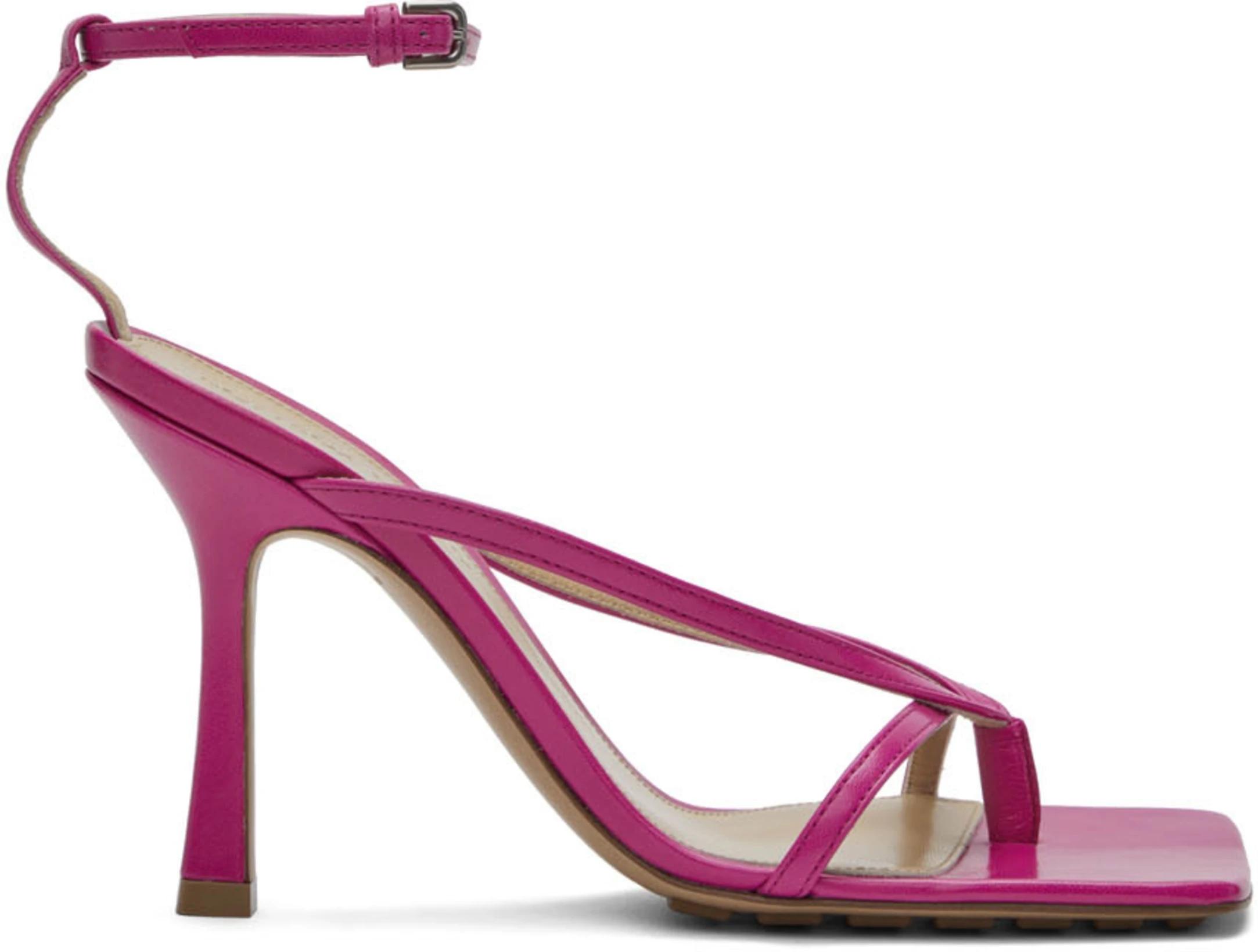 Pink Stretch Heeled Sandals by BOTTEGA VENETA