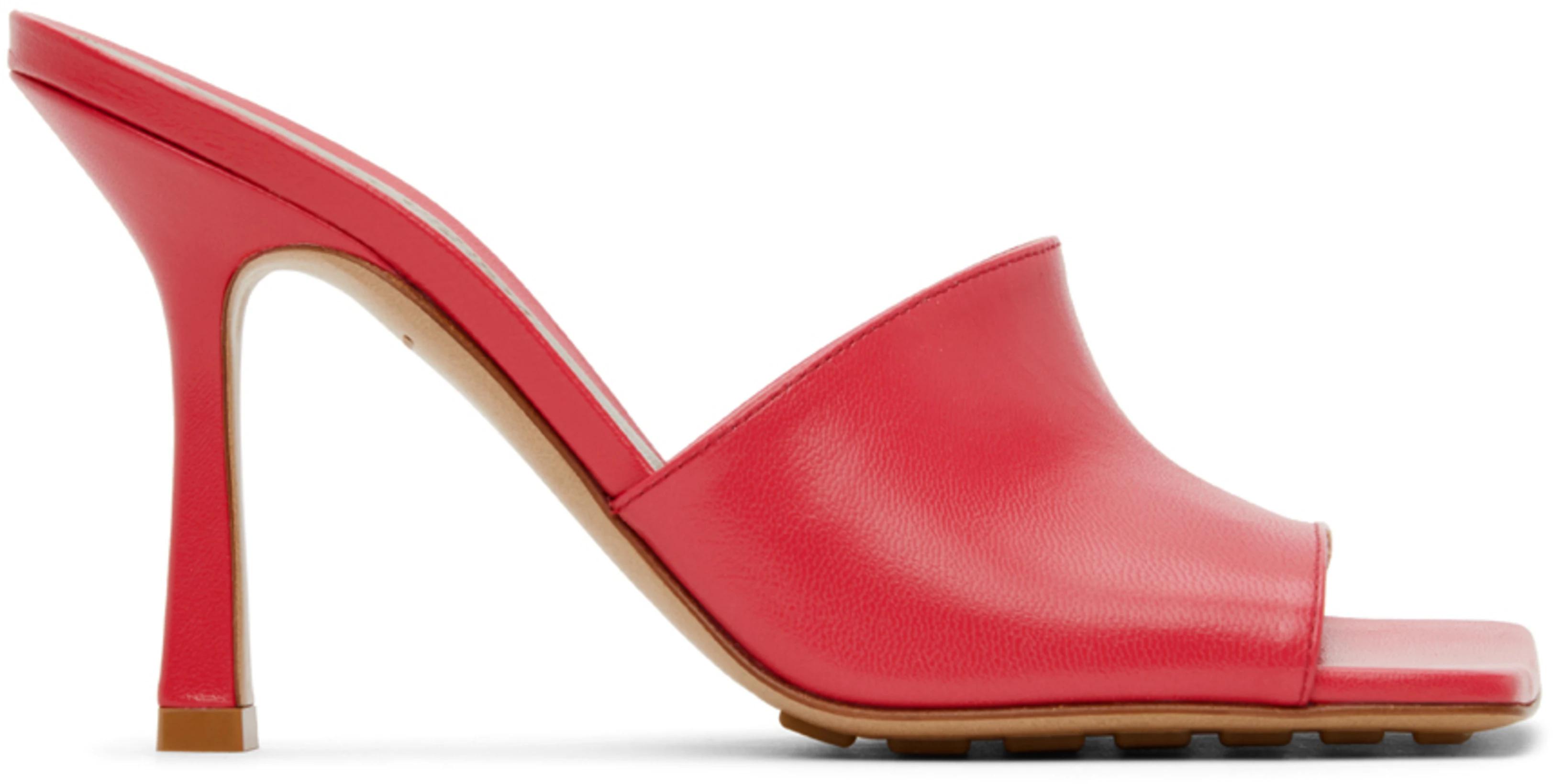 Pink Stretch Heeled Sandals by BOTTEGA VENETA