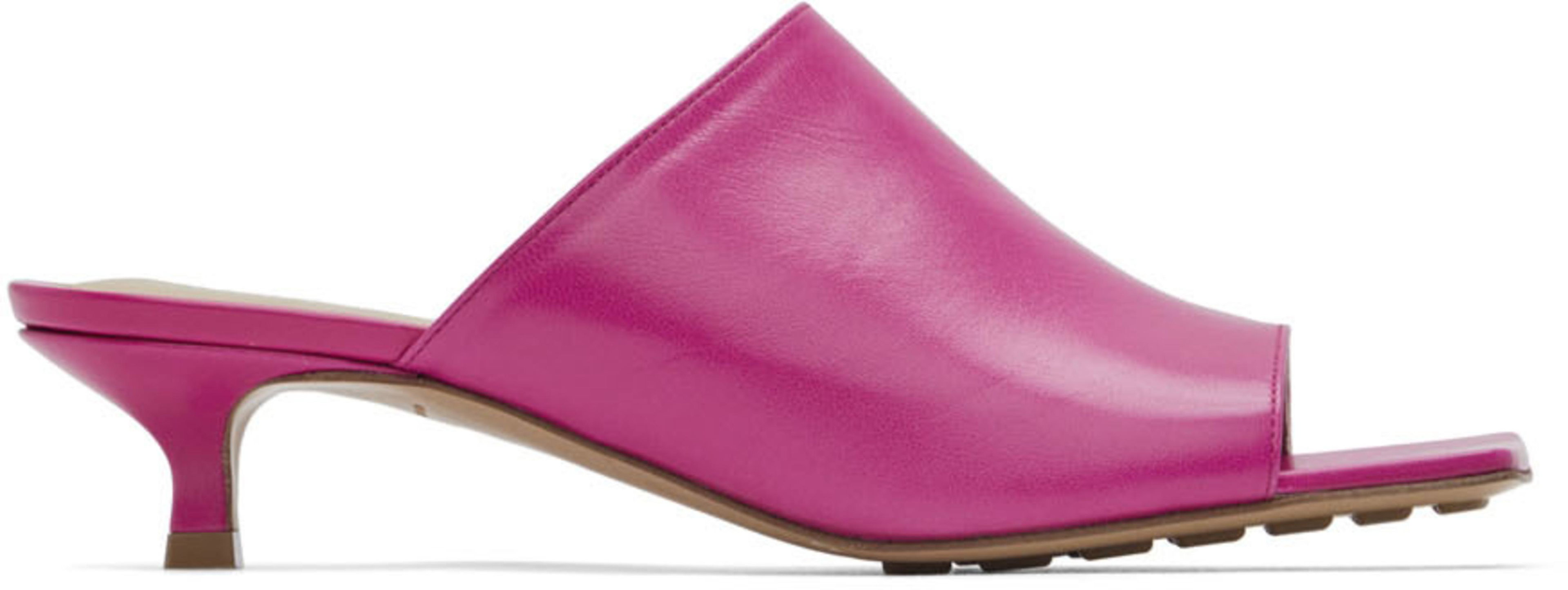 Pink Stretch Mules by BOTTEGA VENETA