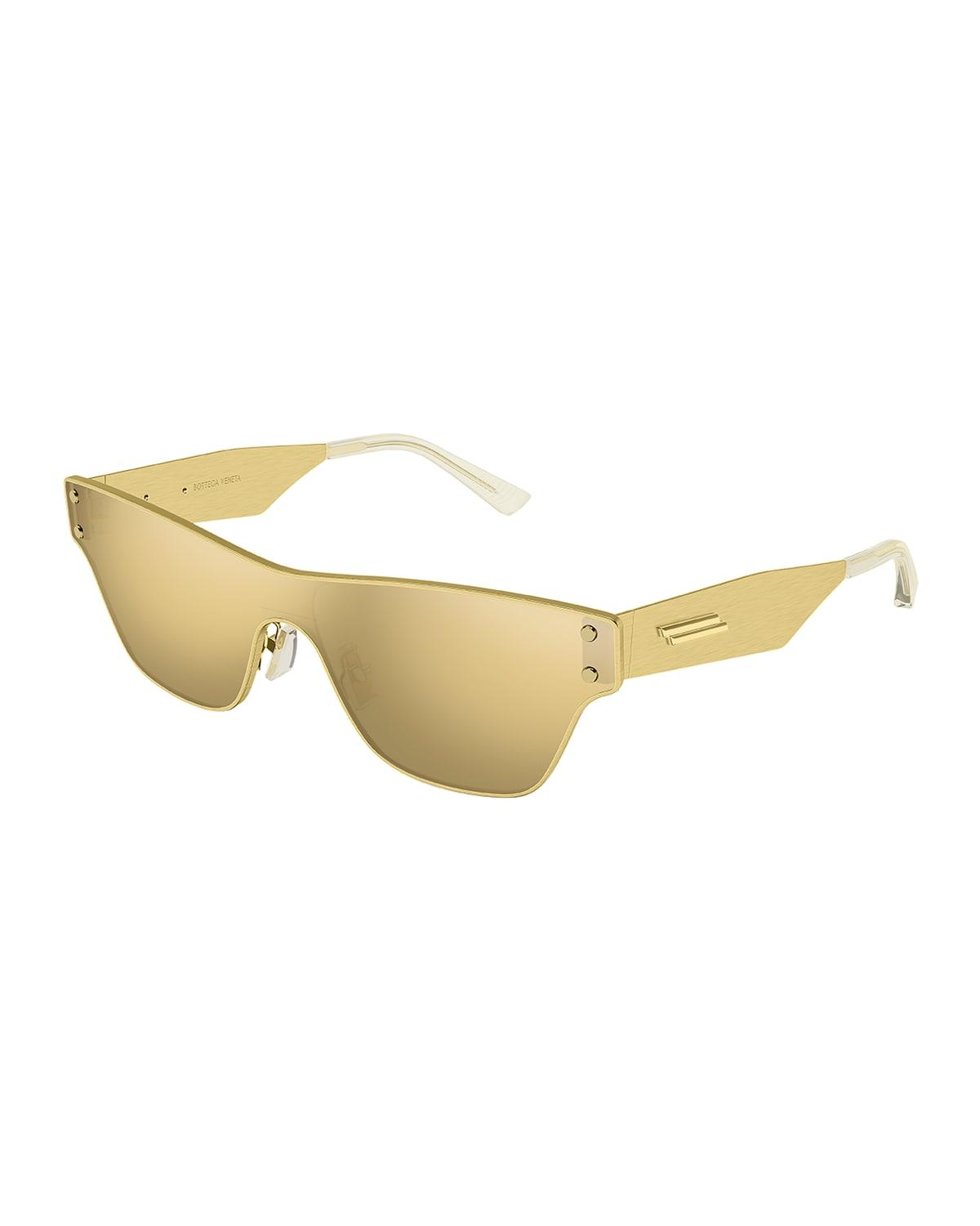 Rectangle Monochromatic Metal Sunglasses by BOTTEGA VENETA