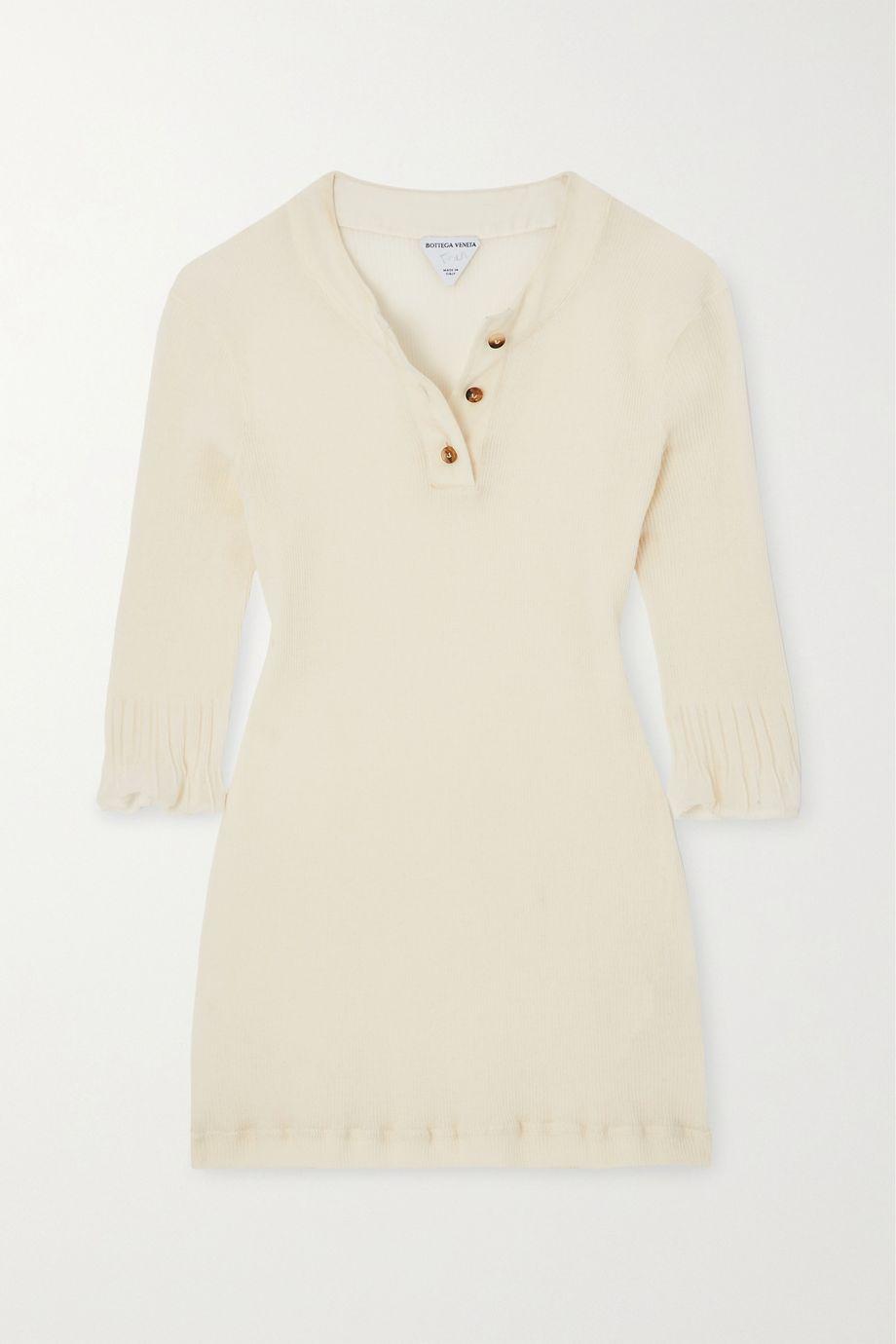 Ribbed cotton-blend top by BOTTEGA VENETA