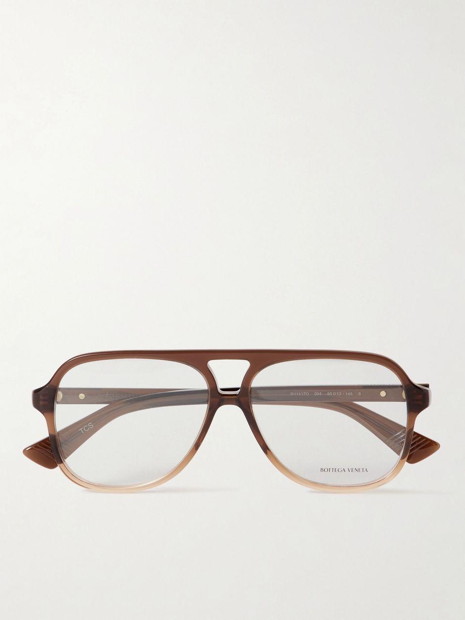 Ribbon aviator-style acetate optical glasses by BOTTEGA VENETA