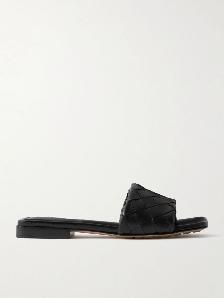 Riva intrecciato leather slides by BOTTEGA VENETA