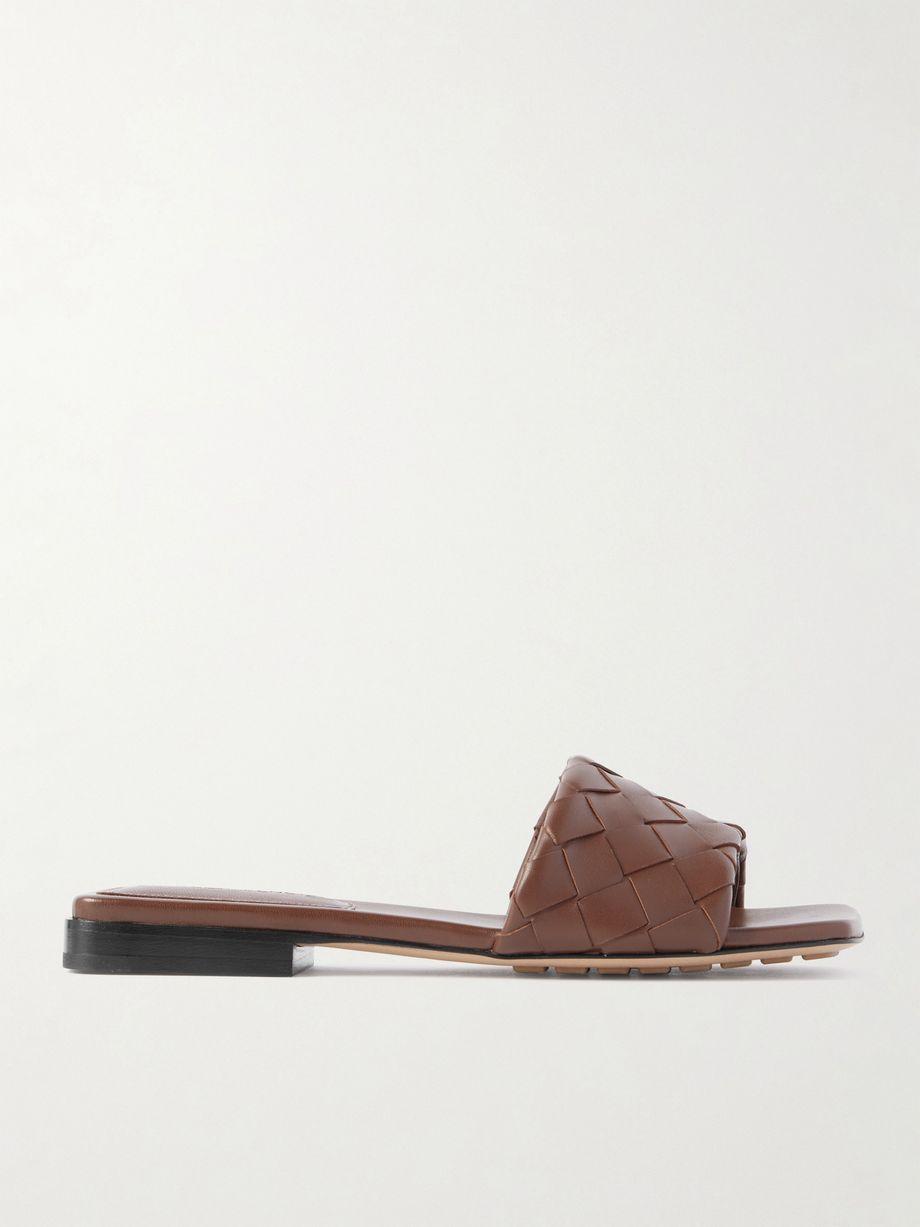 Riva intrecciato leather slides by BOTTEGA VENETA