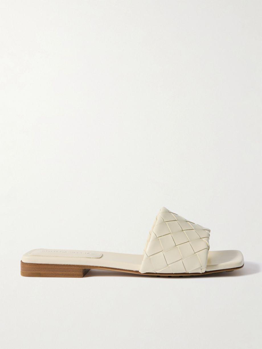 Riva intrecciato leather slides by BOTTEGA VENETA