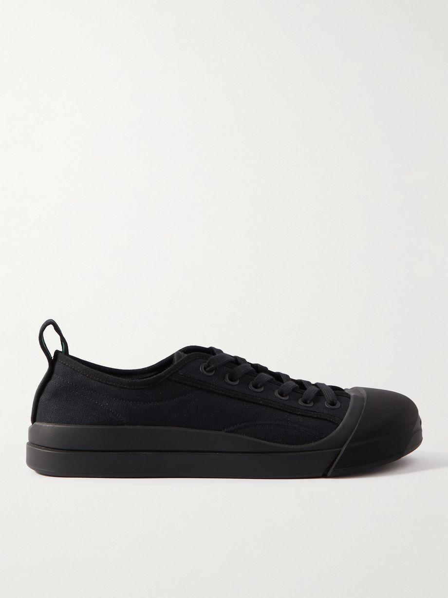 Rubber-Trimmed Canvas Sneakers by BOTTEGA VENETA