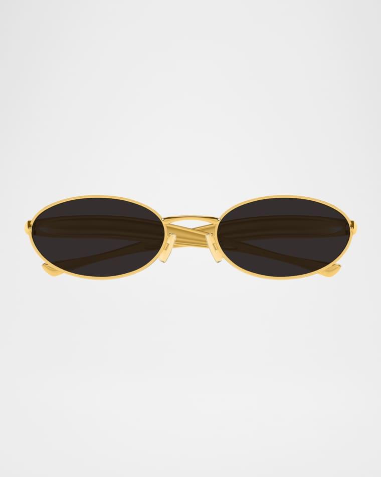 Sardine Logo Engraved Metal Sunglasses by BOTTEGA VENETA
