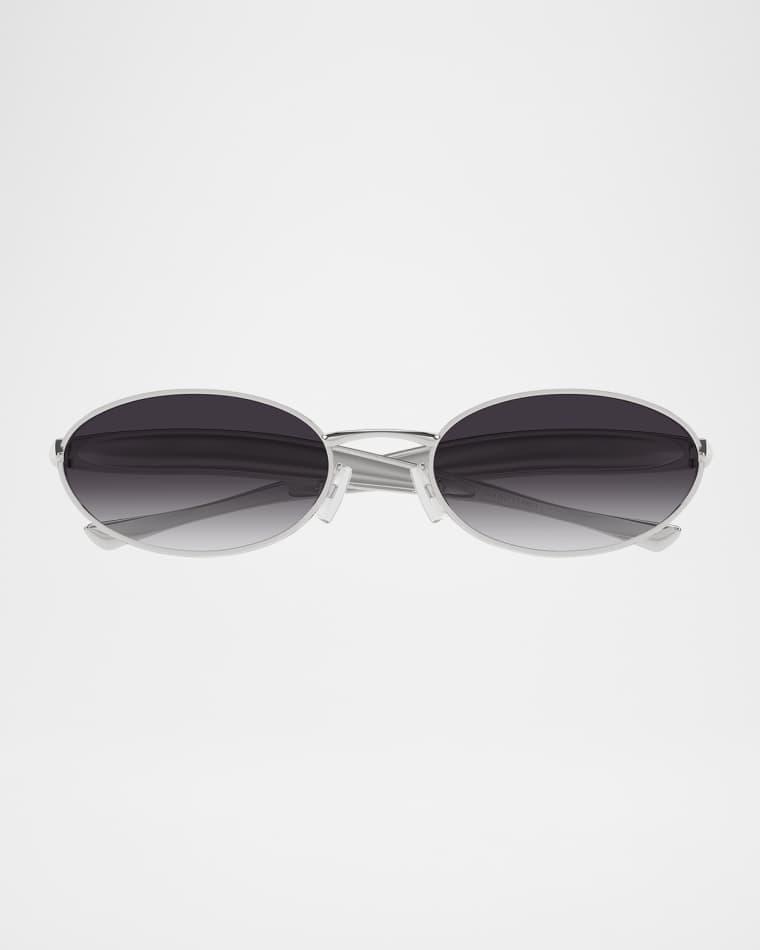 Sardine Logo Engraved Metal Sunglasses by BOTTEGA VENETA