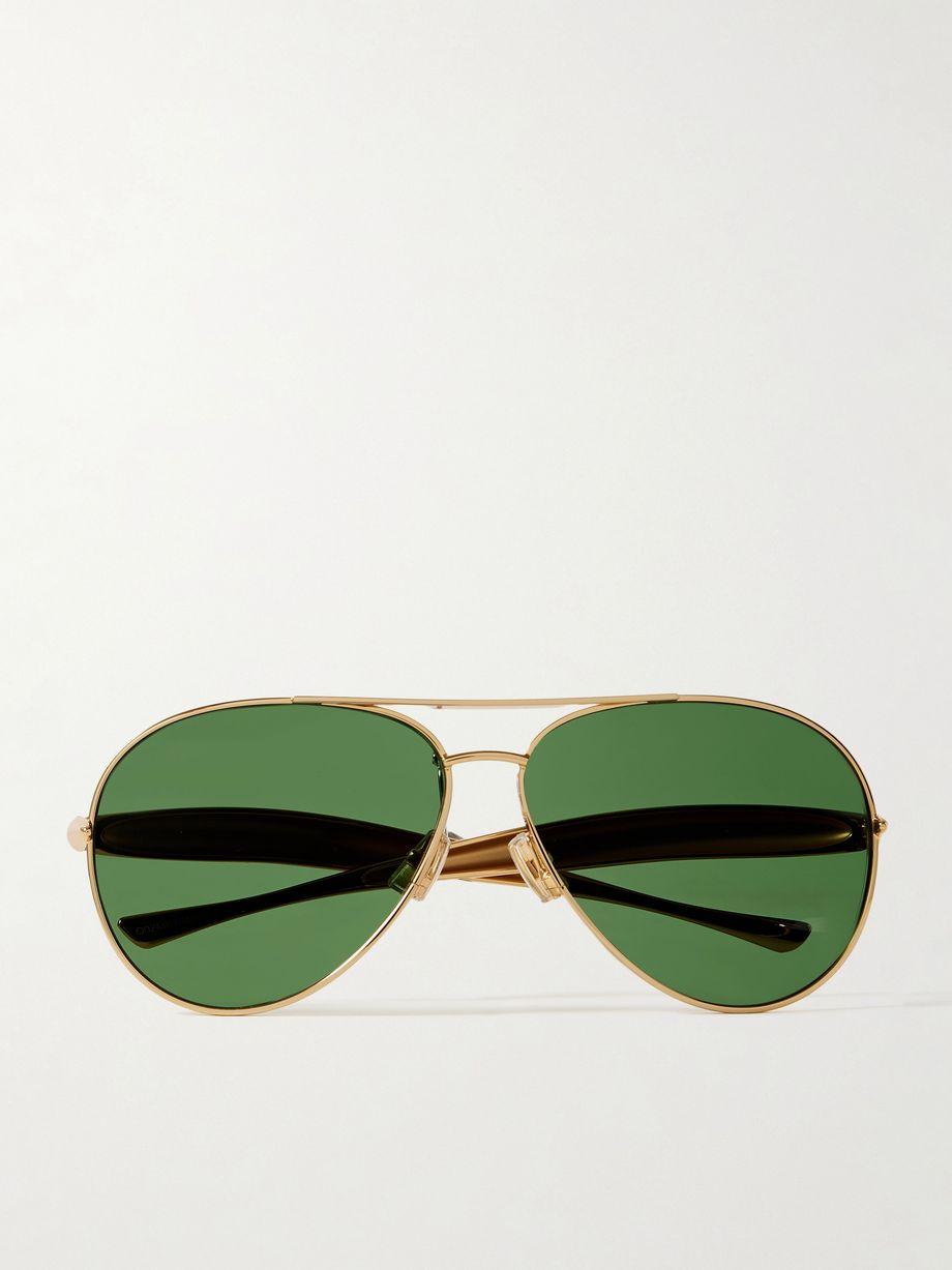 Sardine aviator-style gold-tone sunglasses by BOTTEGA VENETA