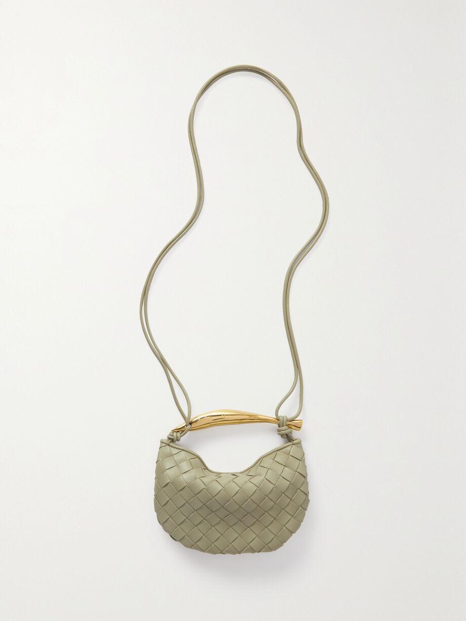 Sardine mini embellished intrecciato leather shoulder bag by BOTTEGA VENETA