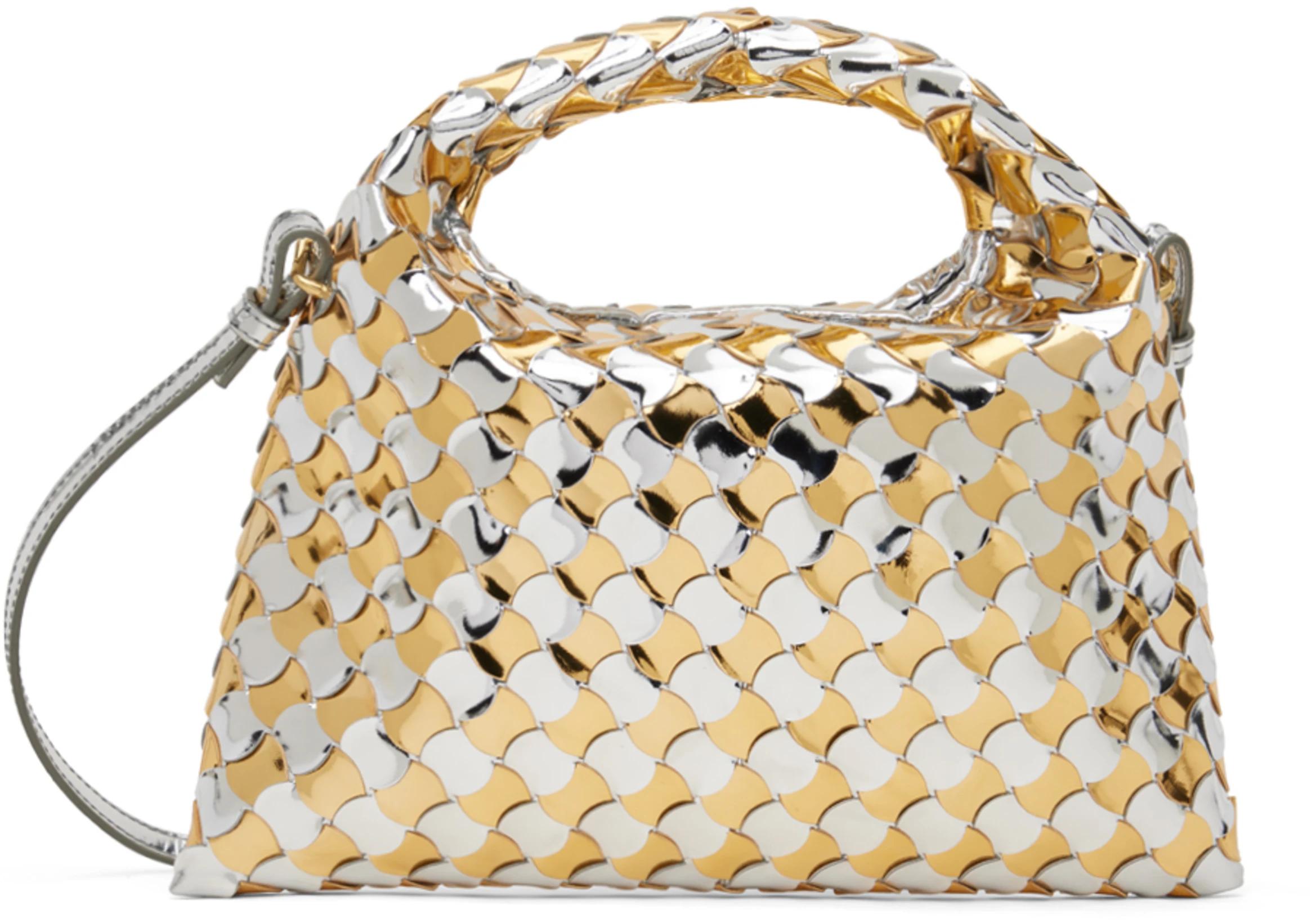 Silver & Gold Mini Hop Bag by BOTTEGA VENETA
