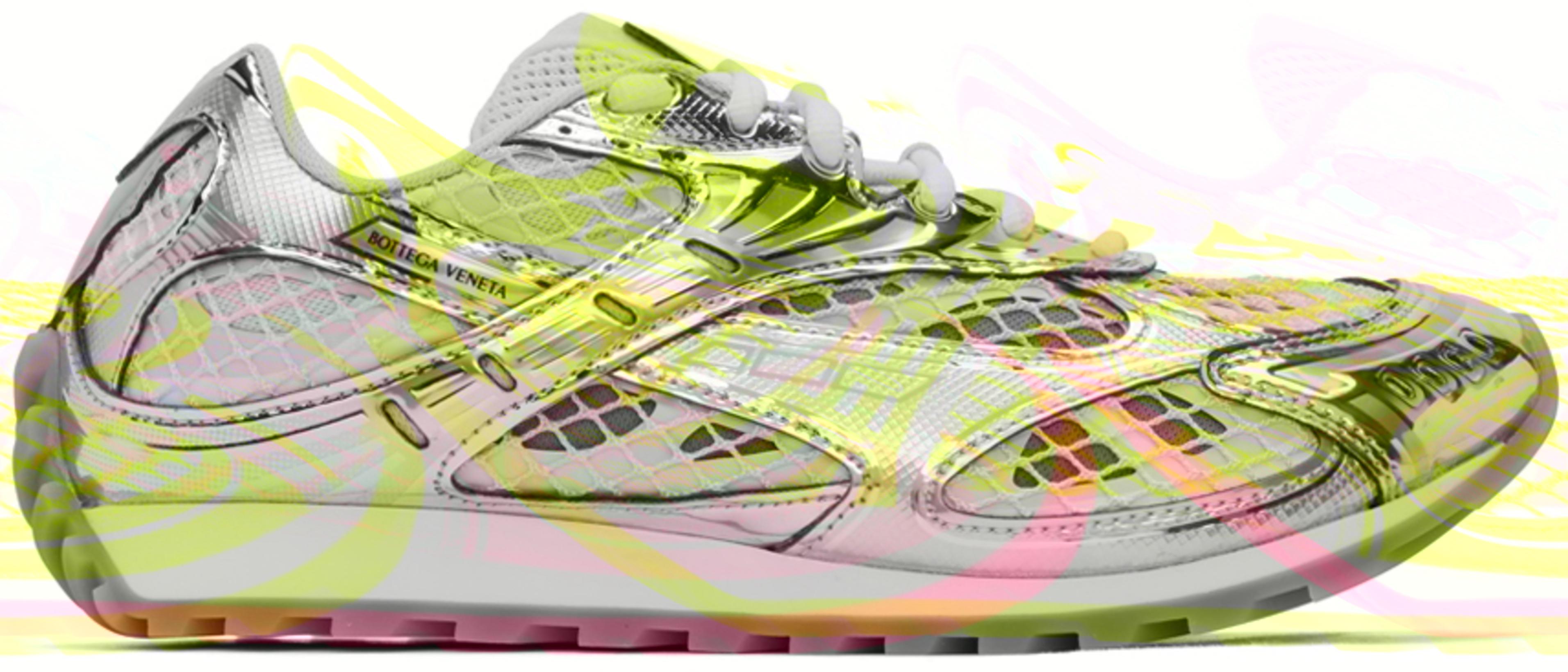 Silver & Yellow Orbit Sneakers by BOTTEGA VENETA