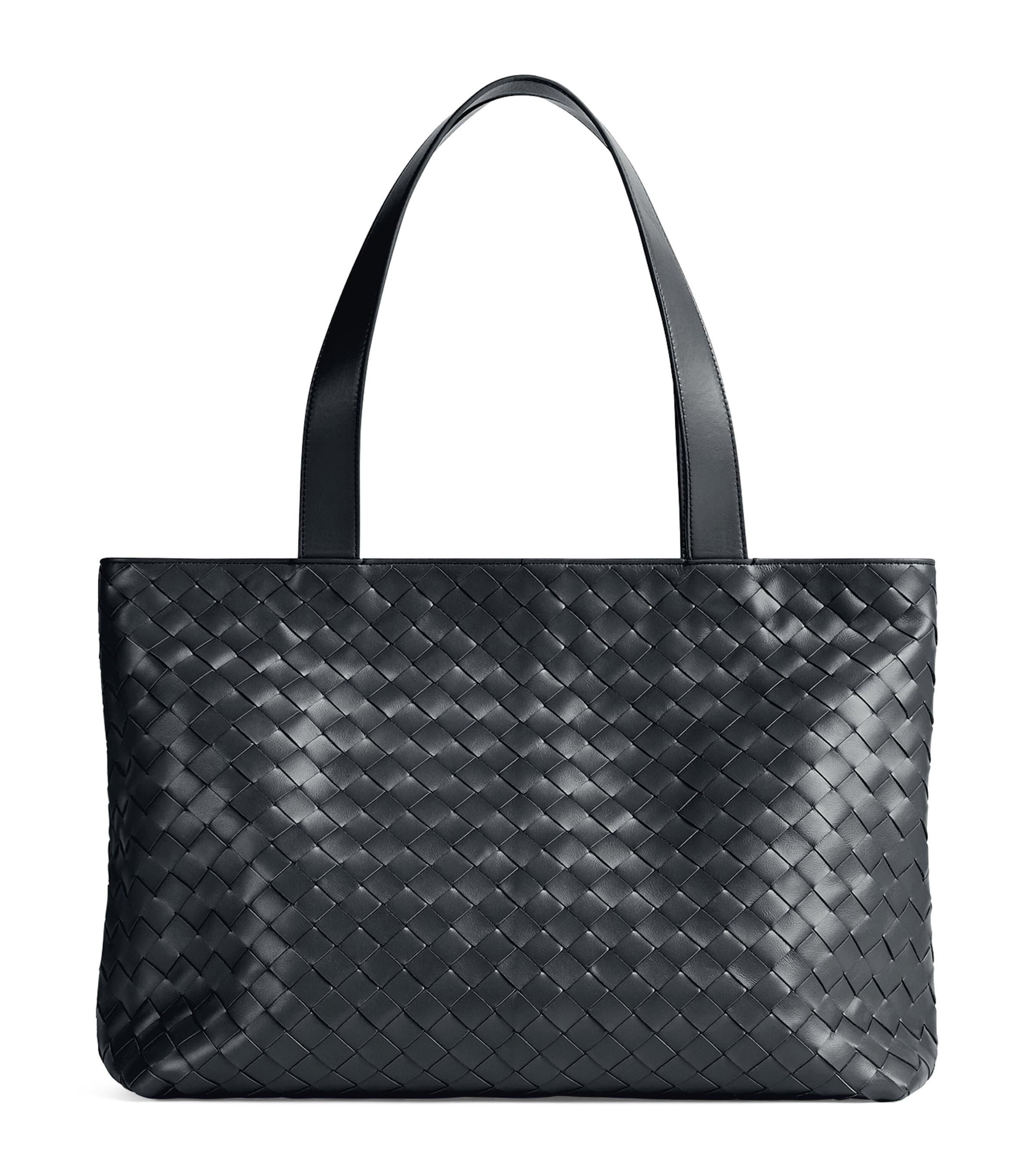 Small Leather Zipped Tote Bag by BOTTEGA VENETA