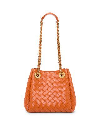 Small Parachute Intrecciato Leather Shoulder Bag by BOTTEGA VENETA