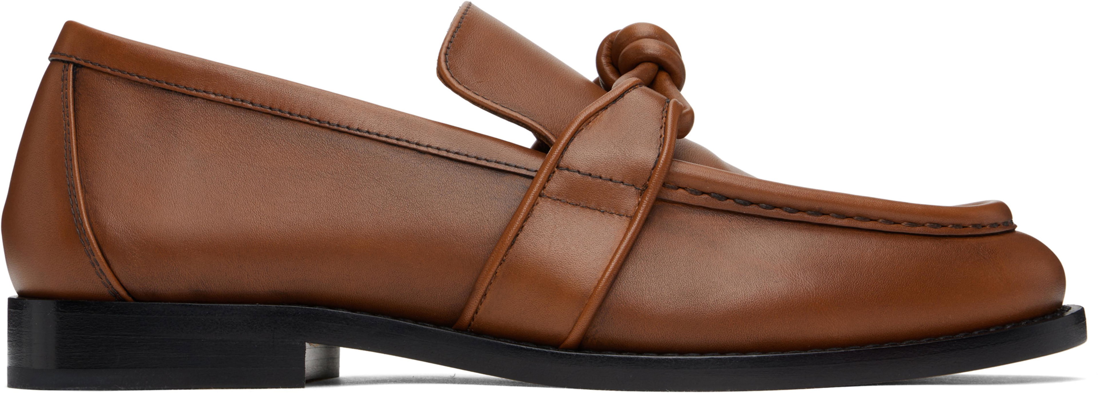 Tan Astaire Loafers by BOTTEGA VENETA