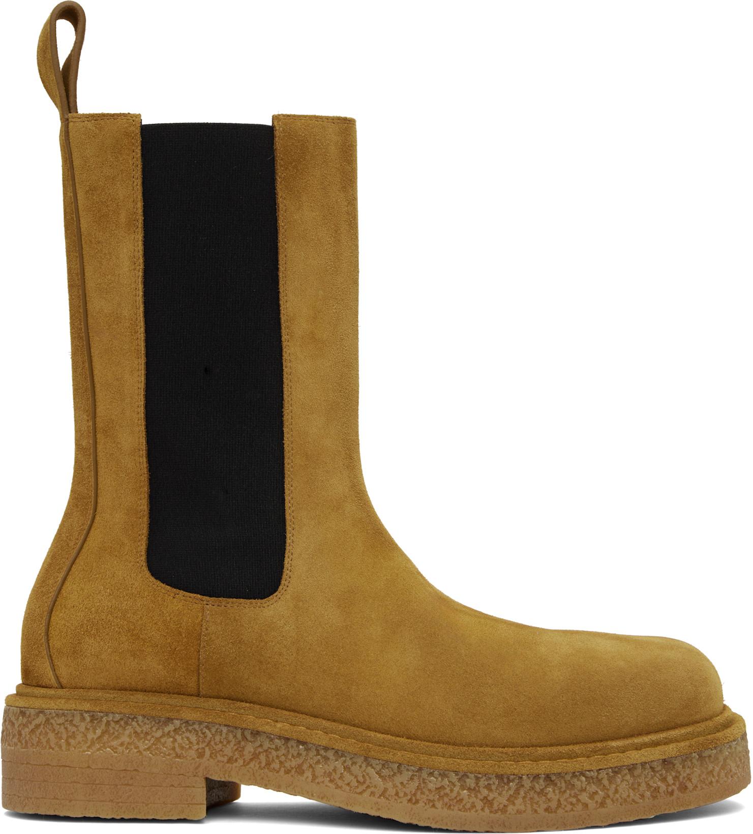 Tan Haddock Chelsea Boots by BOTTEGA VENETA