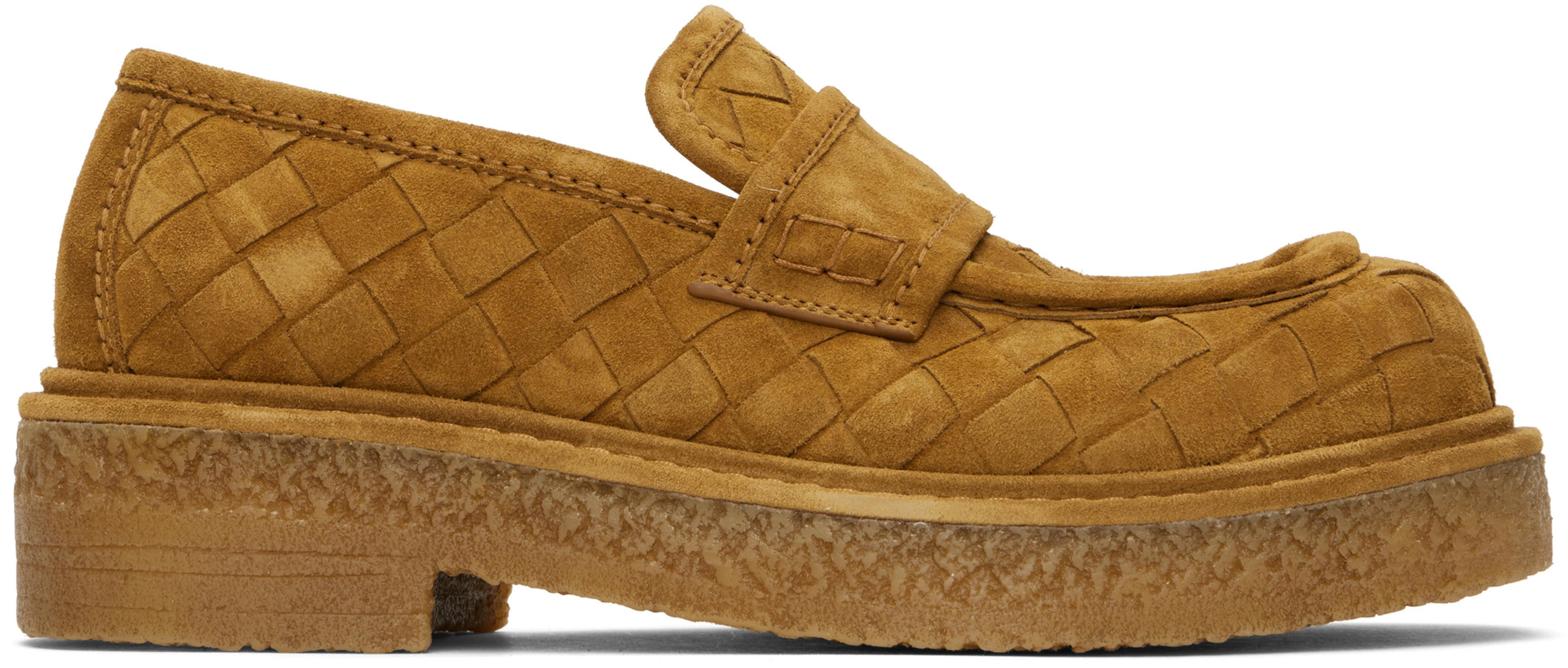 Tan Haddock Loafers by BOTTEGA VENETA