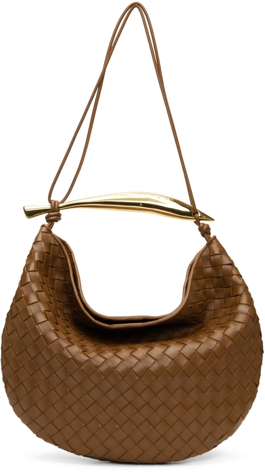 Tan Medium Sardine Bag by BOTTEGA VENETA